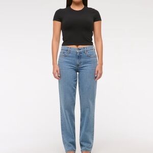 Abercrombie & Fitch Blue Straight Leg Jeans